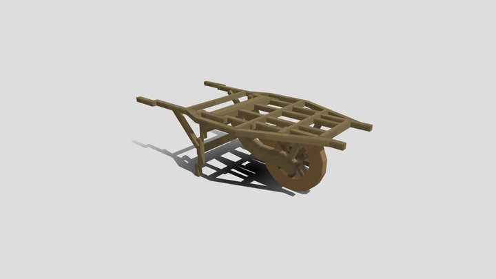 独轮车 3D Model