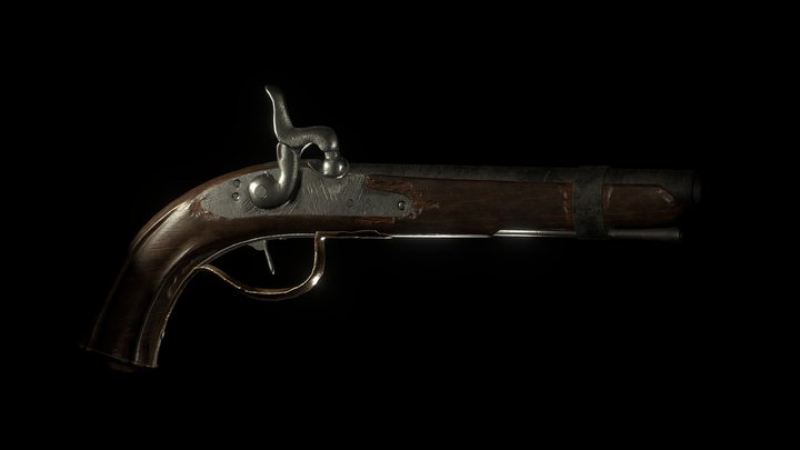 Old Gun 3D Model