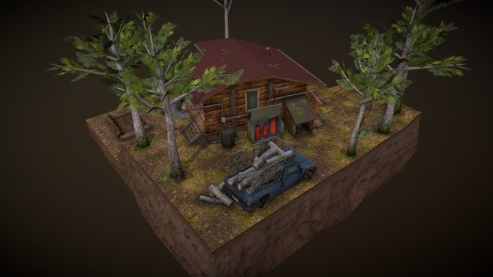 1DAE09E - Gillian Assi 3D1 ForestLoner-Carpenter 3D Model
