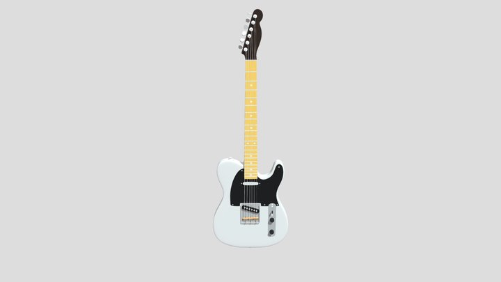 Electric Guitar Telecaster Model 3D Model