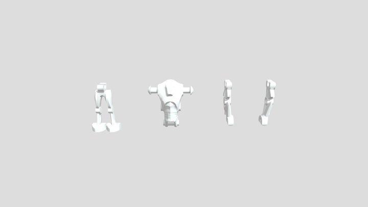 Super Battle Droid Parts 3D Model
