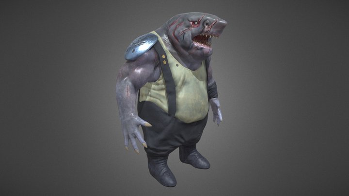 Sharkman from Beyond Good and Evil 3D Model