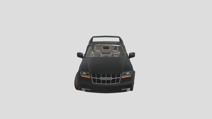 Sphinx Black Car 3D Model