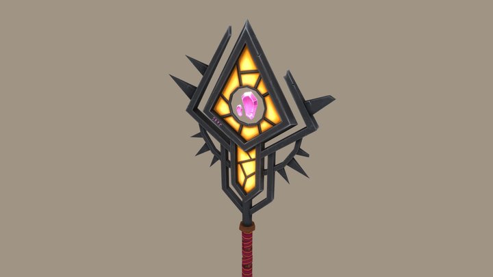 Priest Staff 3D Model
