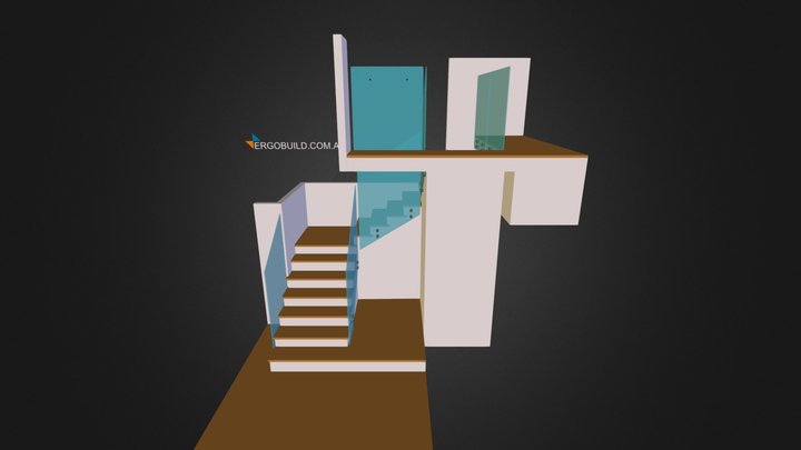 ErgoBuild Example Stair & Landing 3D 3D Model