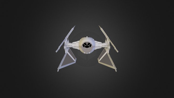 TIE Interceptor 3D Model