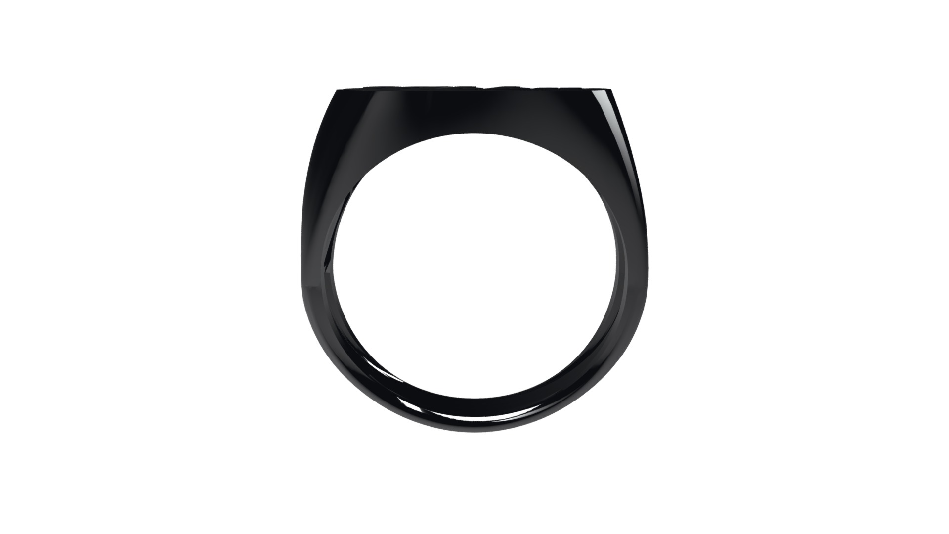 3D model 6mm Name Ring-Abby-6.25 - This is a 3D model of the 6mm Name Ring-Abby-6.25. The 3D model is about a black circle with a white background.