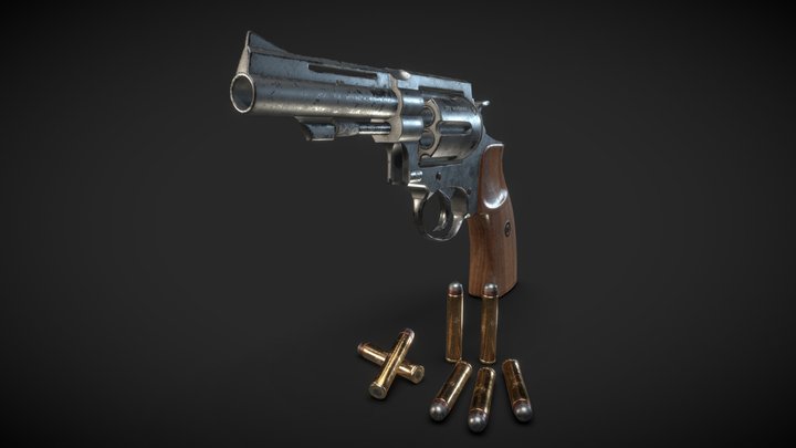 Revolver - Kaliber .357 Magnum 3D Model