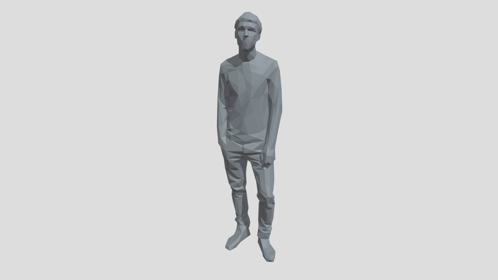 Lowpoly Male Standing