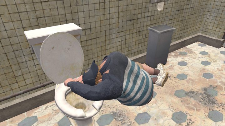 Eddie Toilet Scene – Modello 3D gratuito STL