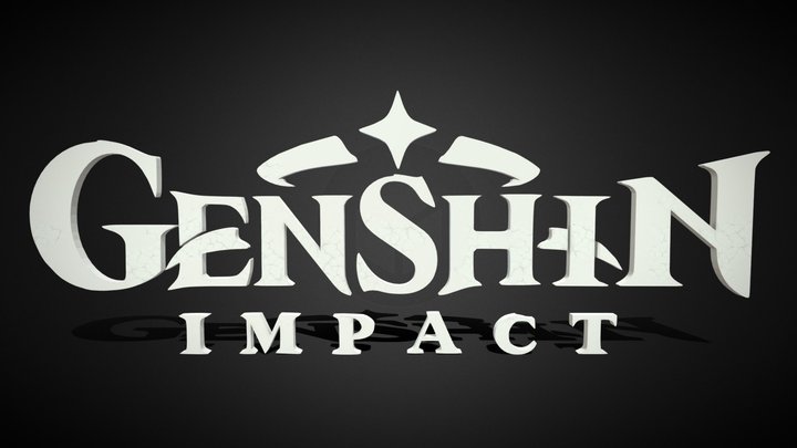 Genshin Impact Logo 3D Model
