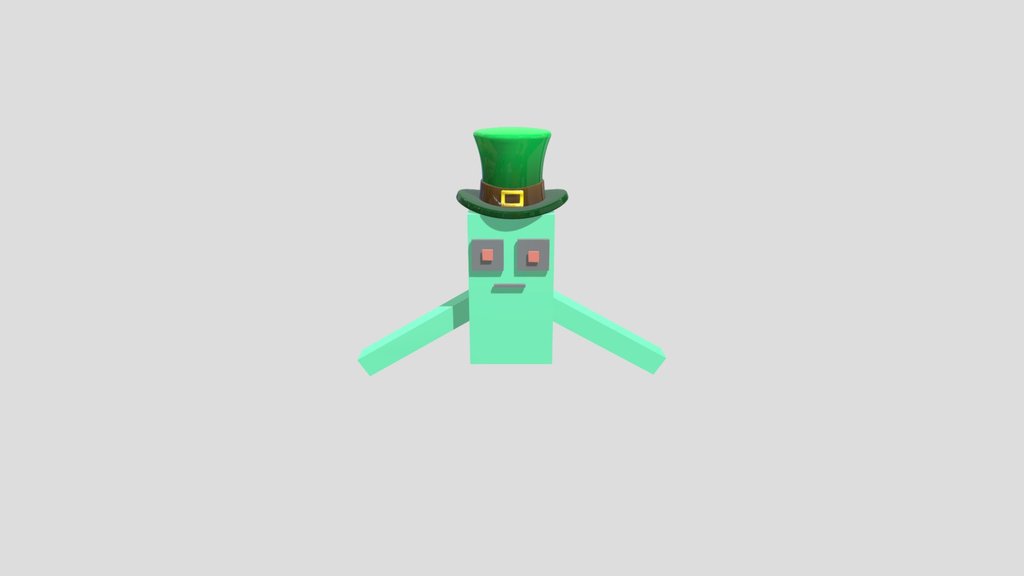 Leprechaun Cactus Knocked And Stand