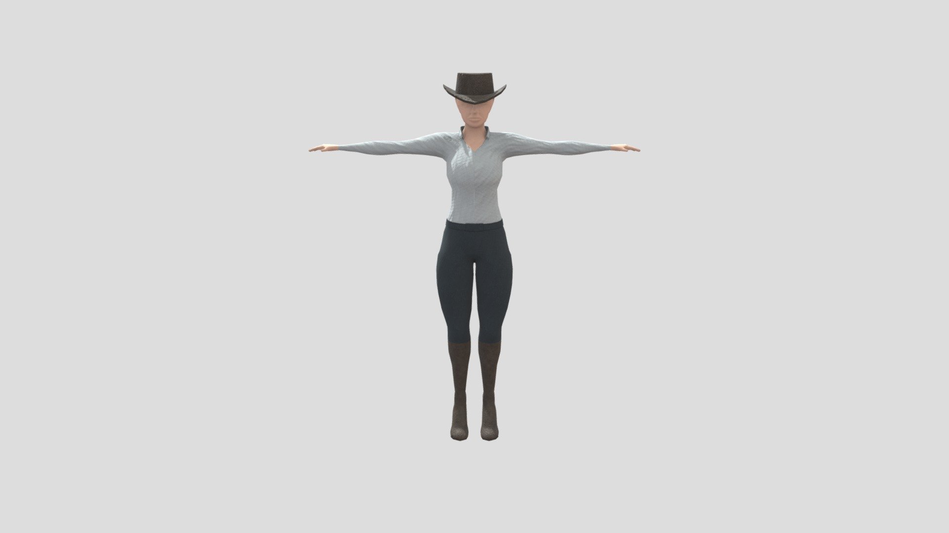 Cowgirl Alpha Download Free 3d Model By Gmassey [ced50a4] Sketchfab