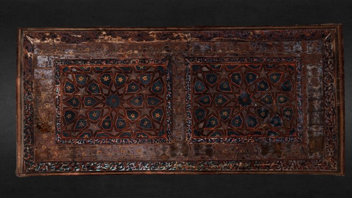 Old decorative islamic wooden ceiling 3D Model
