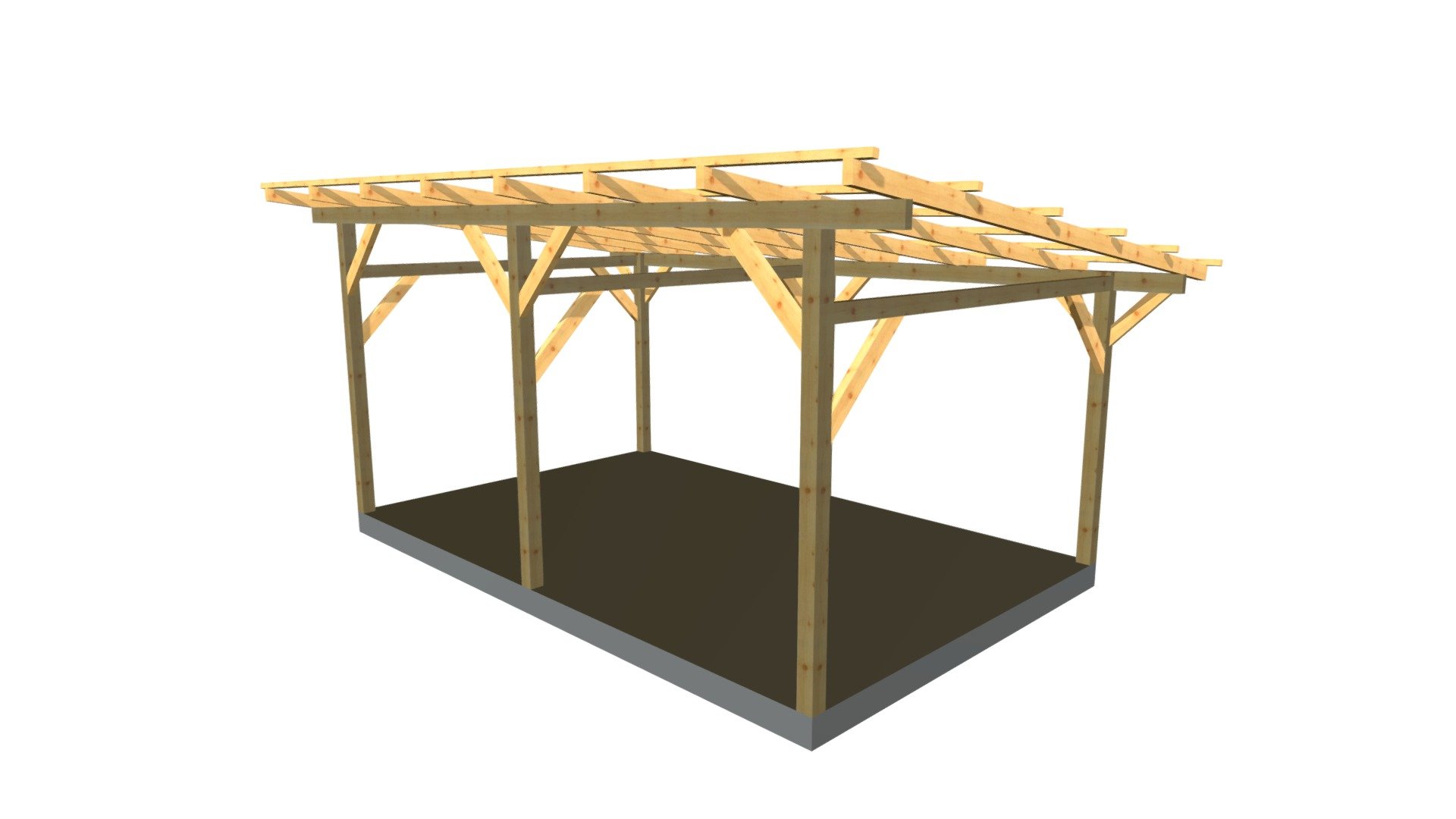 Zadaszenie 1spad. 550X350.xml — Sketchfab embed 3D viewer