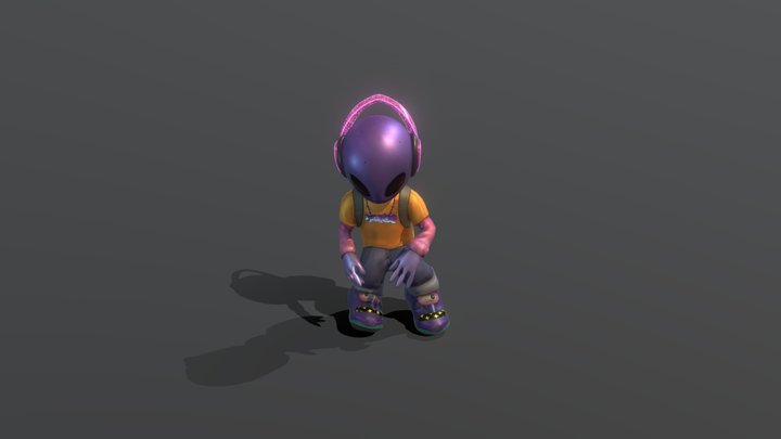 Turbo Boy Alien 3D Model