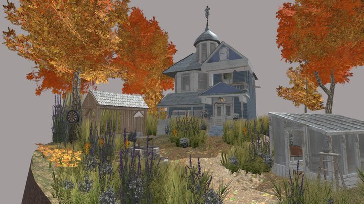 DAE Diorama - GRANDMA'S HOUSE 3D Model