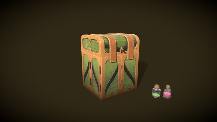 Apothecary chest 3D Model