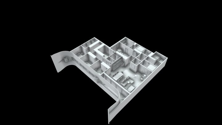 VICTOR MARTINEZ - PLANTA FRENTE 3D Model