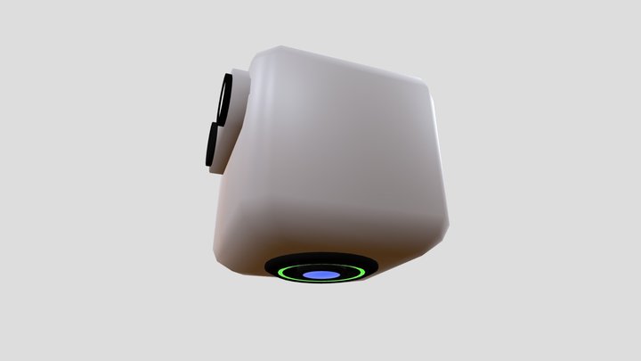 Cube robot character 3D Model