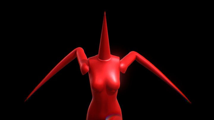 Chaotic Customer Mannequin 3D Model