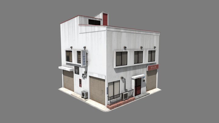 corner shop 3D Model