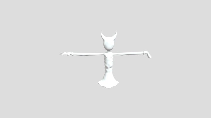 Uncomplete Inky Bendy 3D Model