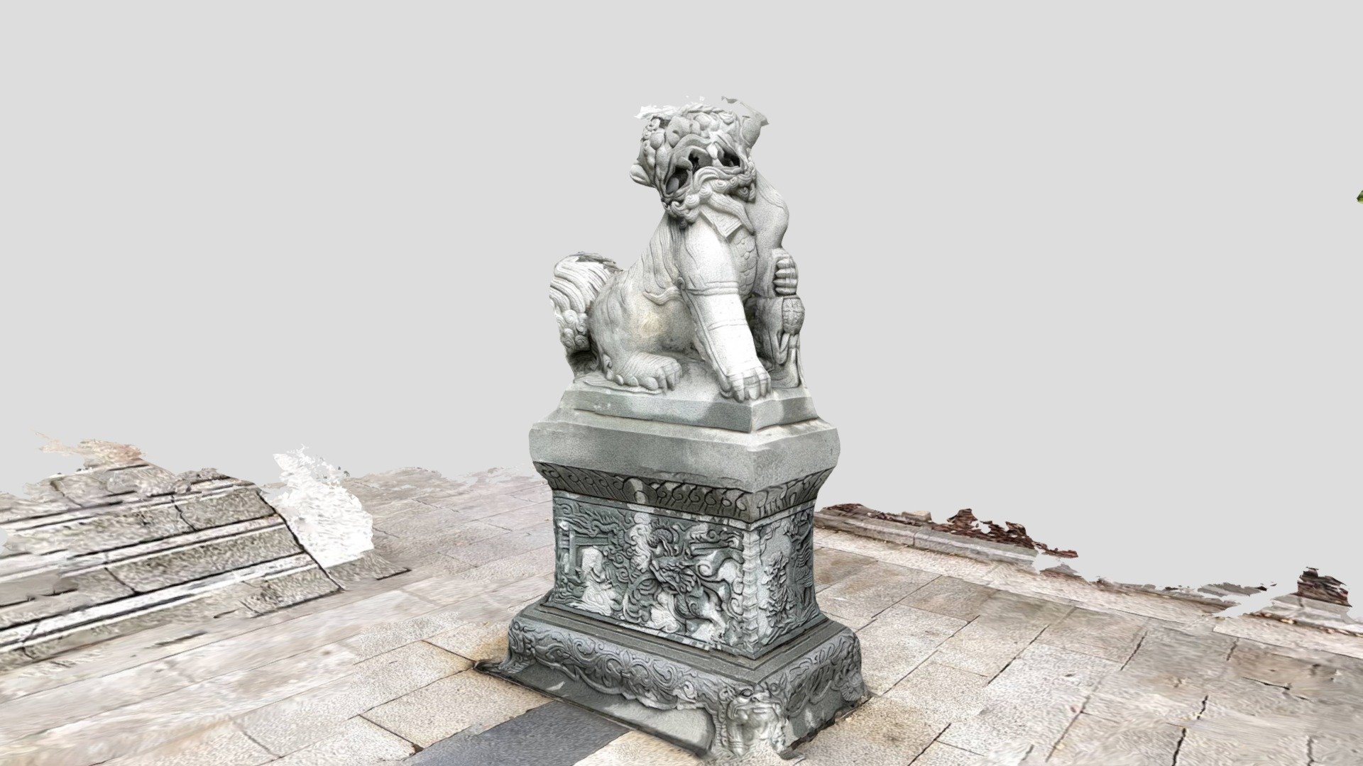 Chinese Garden Lion (Right Side Lion)