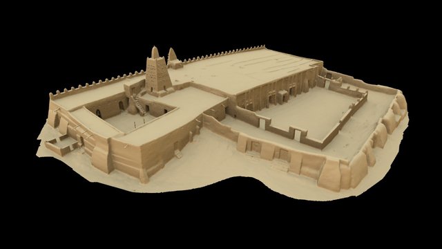 Djingereyber Mosque, Timbuktu, Mali 3D Model