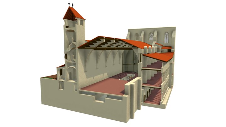 2G5 s.XXI Monestir Pedralbes 3D Model