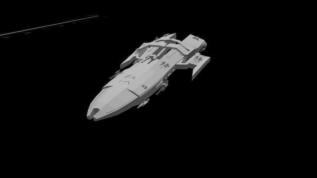 Tempest Class Destroyer WIP 1 3D Model
