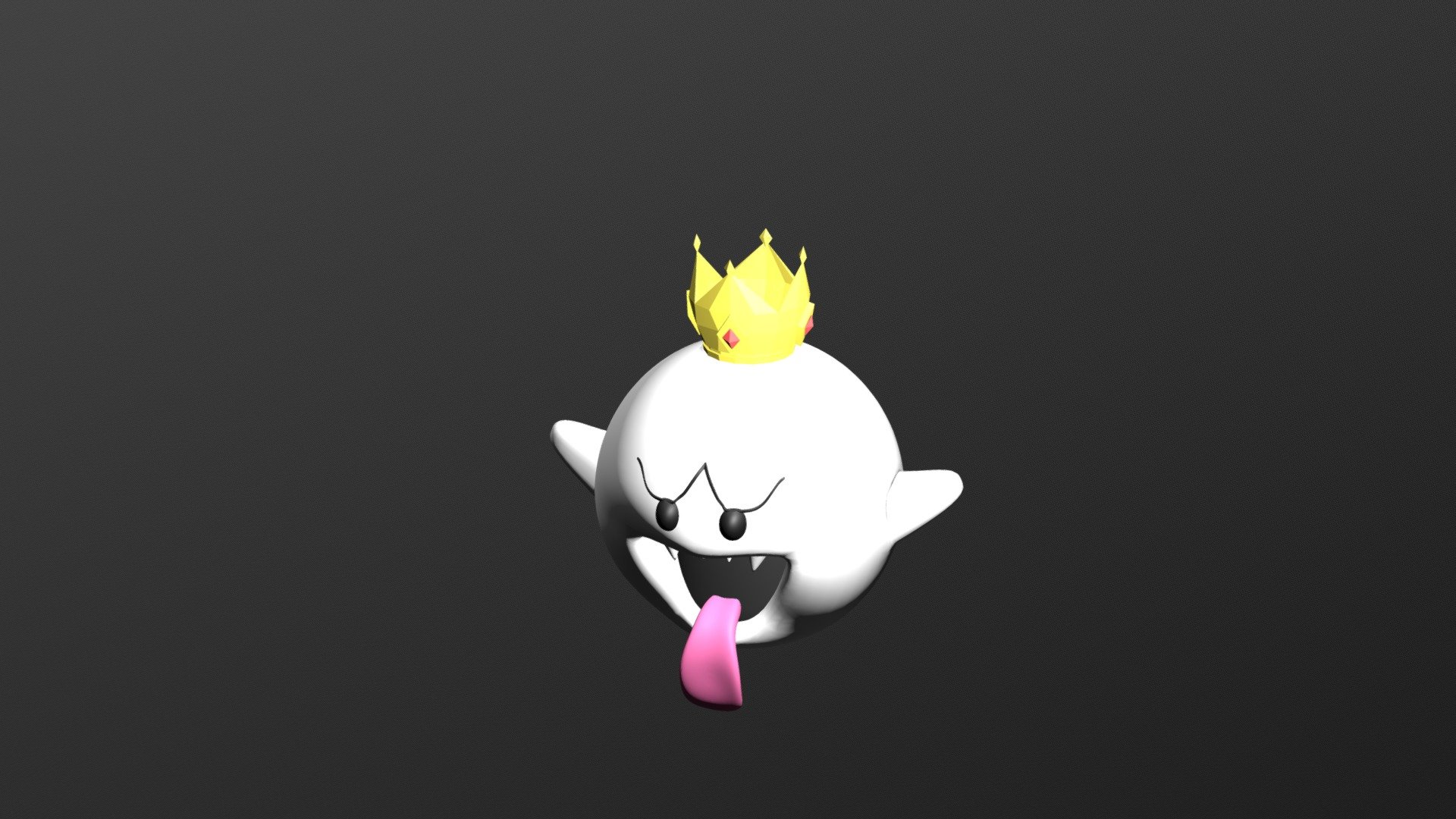 King Boo 3D Model