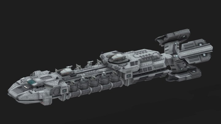 星船伞兵_快速攻击舰（优化） – Modello 3D gratuito STL