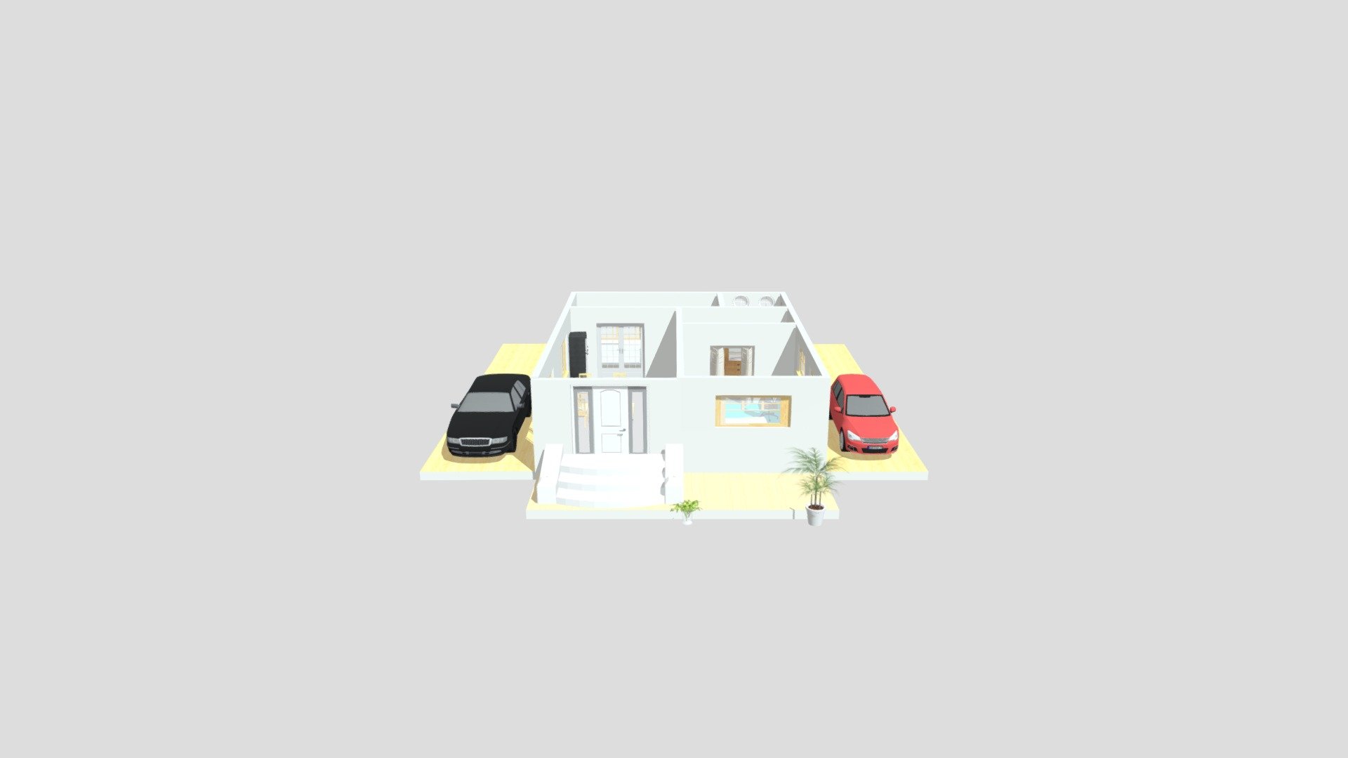 บ้านในสวน — Sketchfab embed 3D viewer
