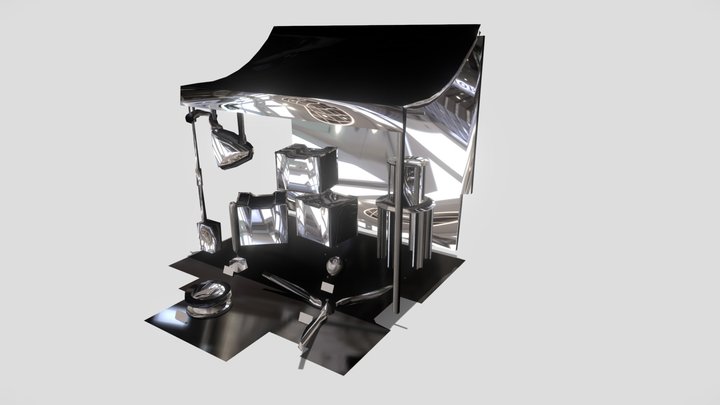 Street market 3D Model