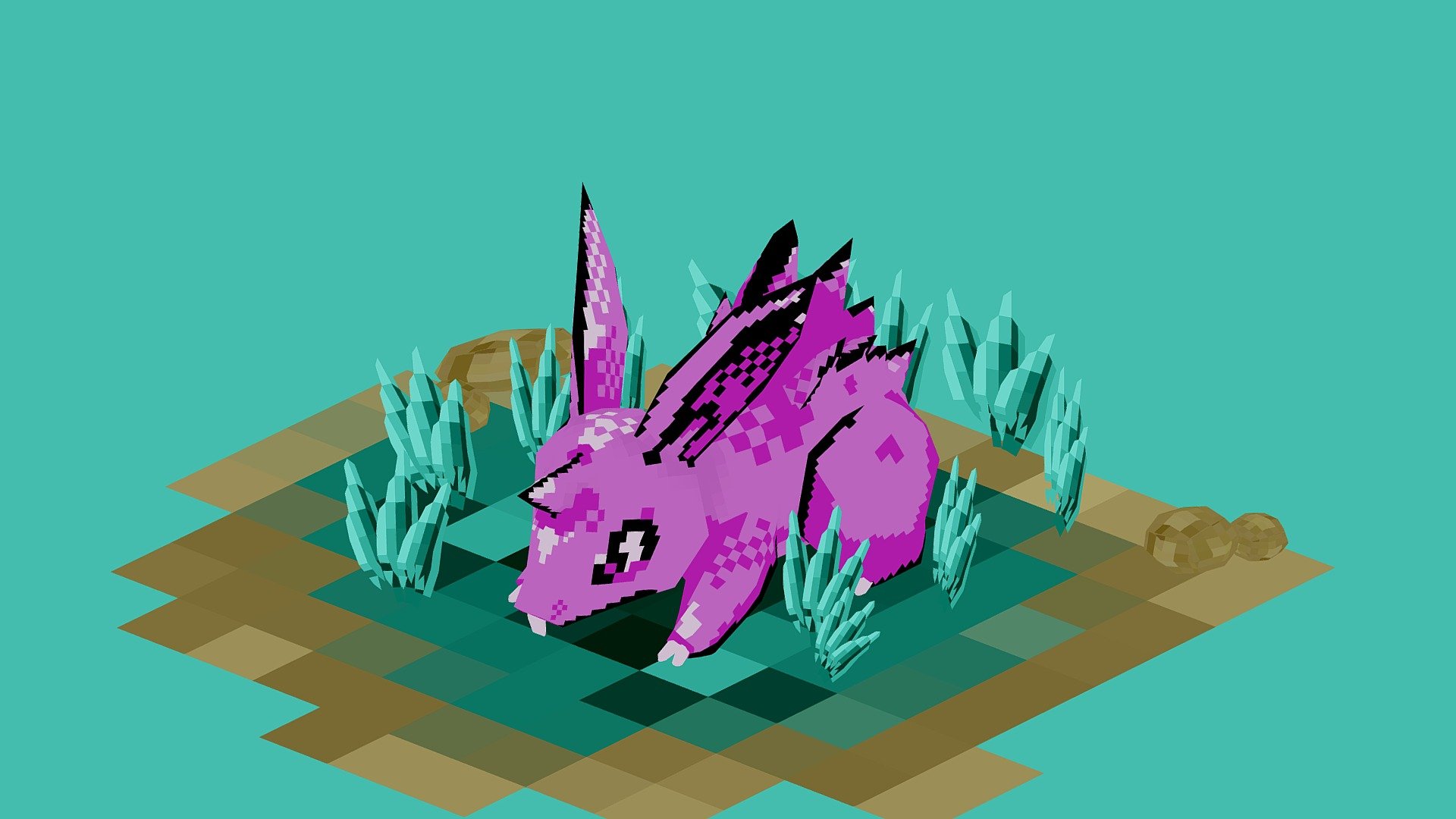 Nidoran Pixelated