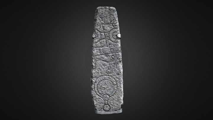 Tullich, St Nathalan's, Pictish Symbol Stone – Free 3D Model STL