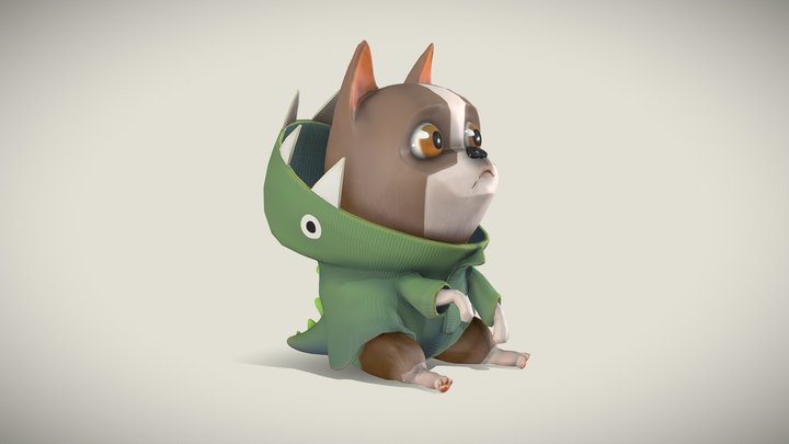 Cute Dog - Stylised Creation Assignment 3D Model