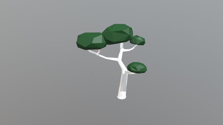 Low- Poly Tree- Type1 3D Model