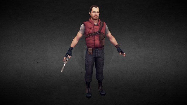 Barry Burton RE1 3D Model