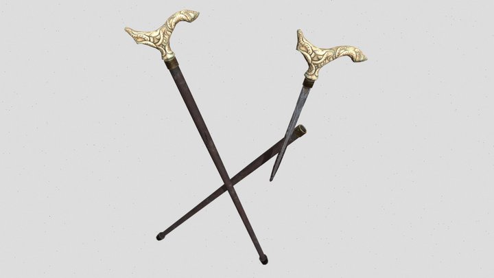 Occultist's cane 3D Model