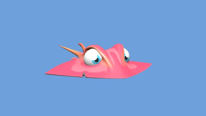Stylized Stingray 3D Model