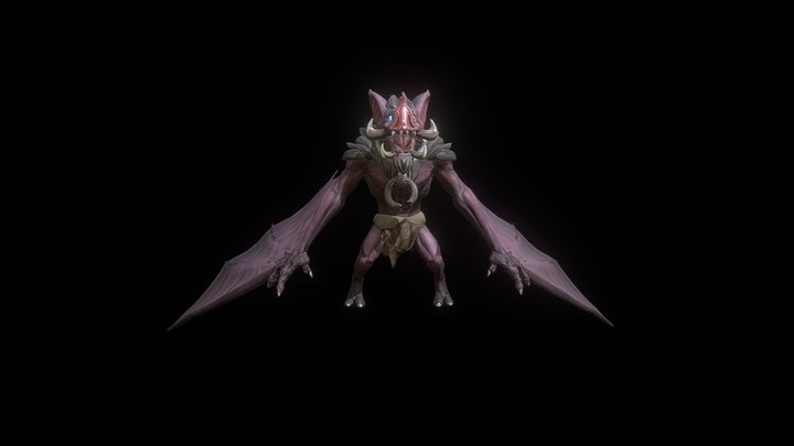 Bat Creature 3D Model