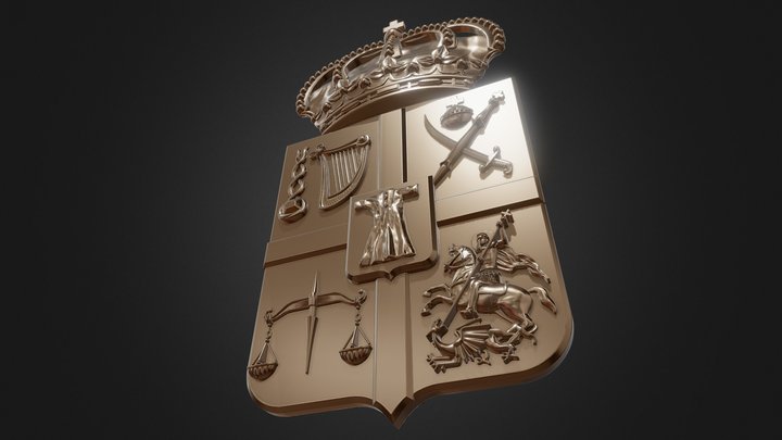 Coat of Arms 3D Model