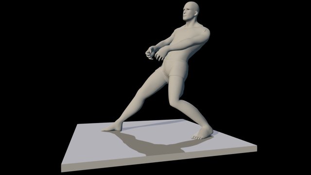 Kevin- Pulling Rope 3D Model