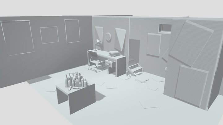 a small room 3D Model