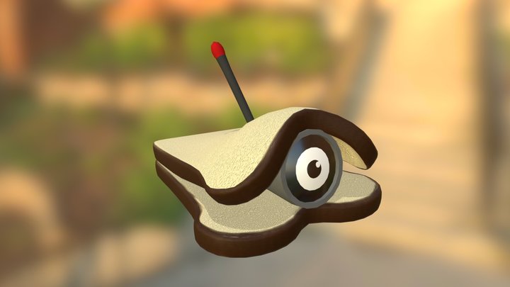 Spying Sandwich 3D Model