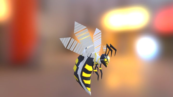 Queen Wasp 3D Model