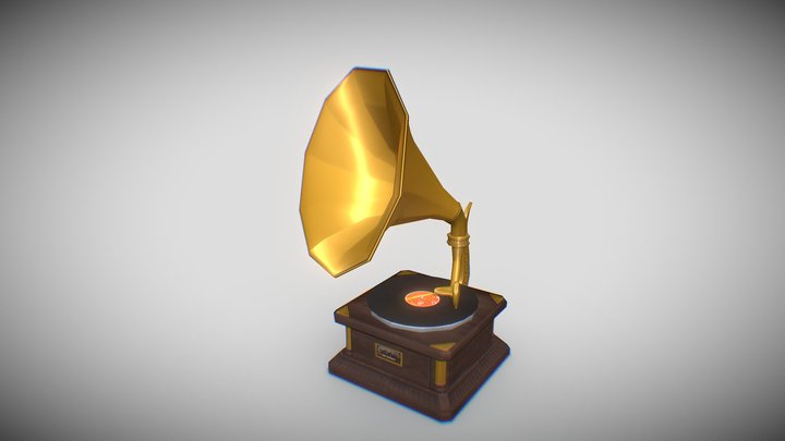 Gramophone 3D Model