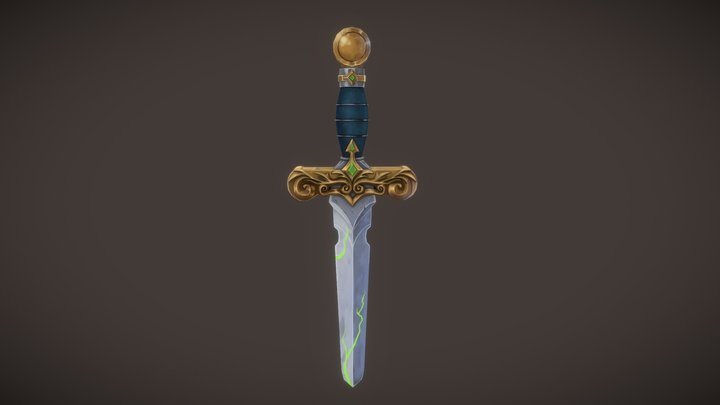 [Student Work] Green Thunder Dagger 3D Model